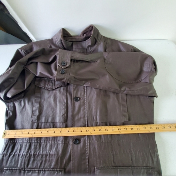 Banana Republic Men's Utility Jacket XL Wind Resistant Zip and Button-up Coat - Picture 12 of 16
